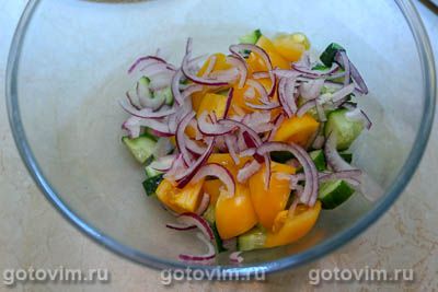 Салат из цветной капусты с сыром моцарелла