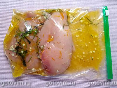 Куриная грудка в апельсиновом маринаде с медом Куриная грудка в апельсиновом маринаде с медом