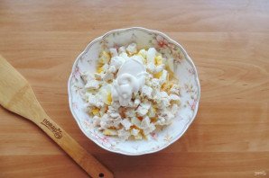"Буржуйский" салат с ананасом и курицей "Буржуйский" салат с ананасом и курицей