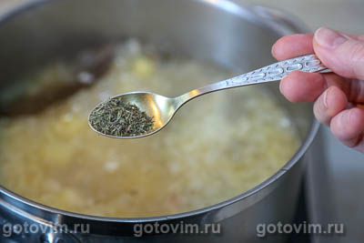 Суп из говядины с картофелем и брынзой Суп из говядины с картофелем и брынзой