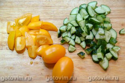 Салат из цветной капусты с сыром моцарелла
