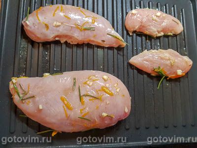 Куриная грудка в апельсиновом маринаде с медом Куриная грудка в апельсиновом маринаде с медом