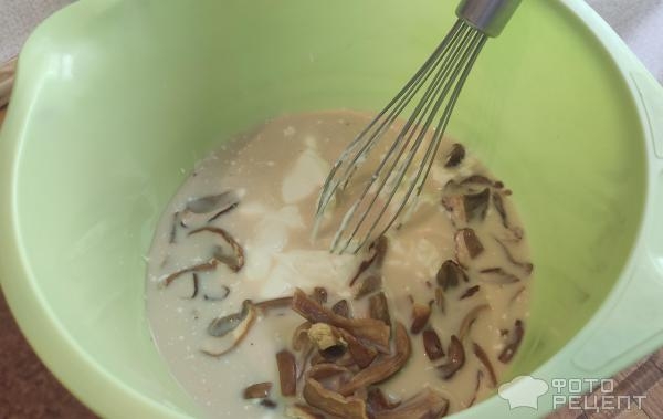 Рецепт: Говядина тушеная - с картофелем, белыми грибами и молоком Рецепт: Говядина тушеная - с картофелем, белыми грибами и молоком