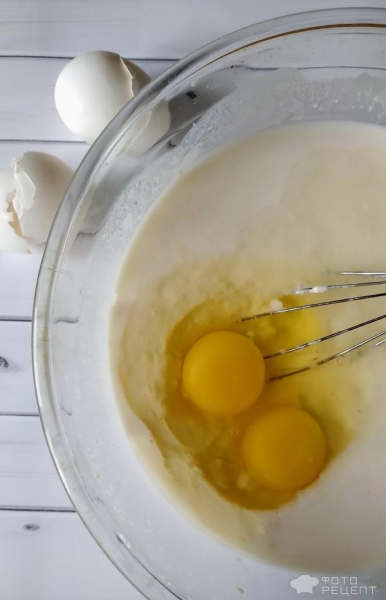 Рецепт: Пирог из блинных рулетов - с куриной печенью Рецепт: Пирог из блинных рулетов - с куриной печенью
