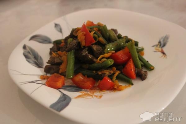 Рецепт: Теплый салат с куриной печенью - заправляем маслом! Рецепт: Теплый салат с куриной печенью - заправляем маслом!