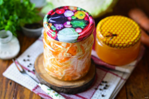 Капуста квашеная с медом Капуста квашеная с медом
