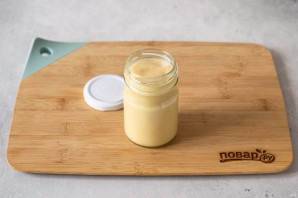 Постный яблочный майонез