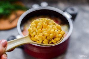 Суп с брокколи и кукурузой Суп с брокколи и кукурузой
