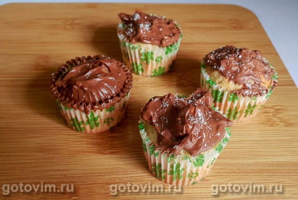 Банановые кексы с шоколадом Банановые кексы с шоколадом