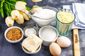 Песочный торт с орехами Песочный торт с орехами