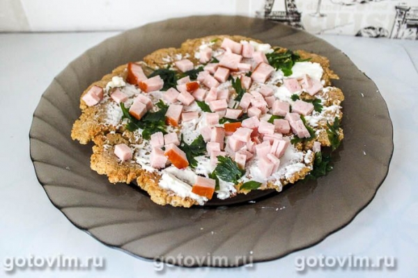 Овсяноблин с творожным сыром, ветчиной и зеленью post thumbnail image