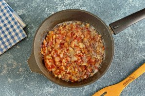 Рис с беконом и яйцом Рис с беконом и яйцом