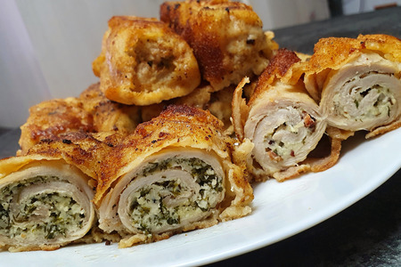 Мясные рулетики с начинкой Мясные рулетики с начинкой