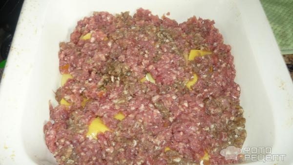 Рецепт: Мясо по-французски со свининой - С замороженными помидорами!