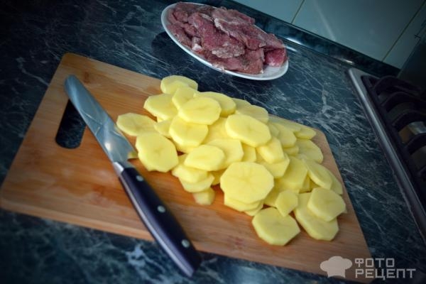 Рецепт: Мясо по-французски со свининой - В духовке Рецепт: Мясо по-французски со свининой - В духовке