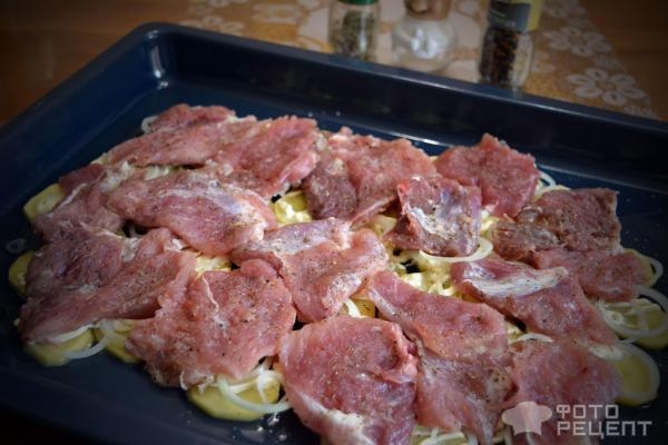 Рецепт: Мясо по-французски со свининой - В духовке Рецепт: Мясо по-французски со свининой - В духовке