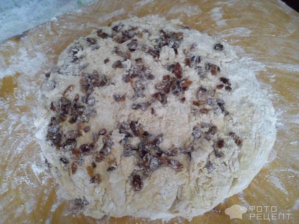 Рецепт: Пасхальный кулич - С изюмом и корицей Рецепт: Пасхальный кулич - С изюмом и корицей