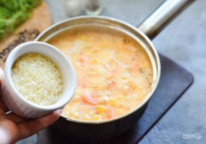 Суп с фасолью и кукурузой Суп с фасолью и кукурузой