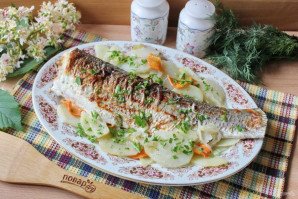 Белый амур в духовке с картошкой