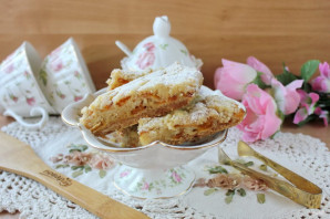 Насыпной пирог с абрикосами Насыпной пирог с абрикосами