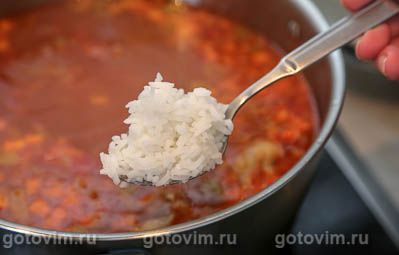 Суп из говядины с рисом