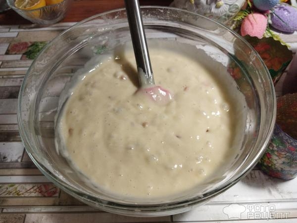 Рецепт: Кулич на кефире - с цукатами, без дрожжей, готовимся к Пасхе, просто и быстро Рецепт: Кулич на кефире - с цукатами, без дрожжей, готовимся к Пасхе, просто и быстро