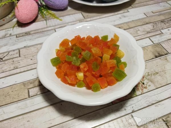 Рецепт: Кулич на кефире - с цукатами, без дрожжей, готовимся к Пасхе, просто и быстро Рецепт: Кулич на кефире - с цукатами, без дрожжей, готовимся к Пасхе, просто и быстро