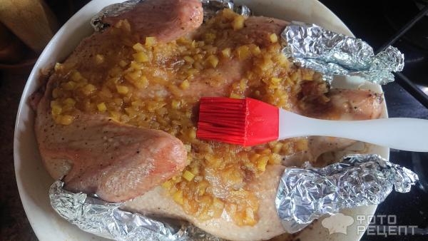 Рецепт: Рождественская утка с яблоками - с яблочным вареньем Рецепт: Рождественская утка с яблоками - с яблочным вареньем