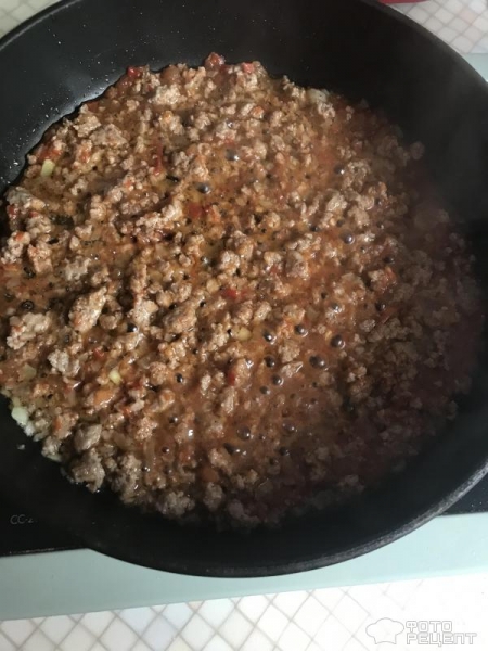 Рецепт: Рожки с фаршем - С домашним соусом! Рецепт: Рожки с фаршем - С домашним соусом!