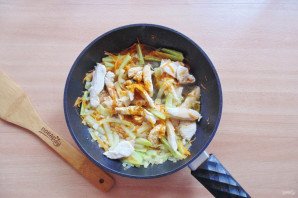 Вок с рисом и курицей Вок с рисом и курицей