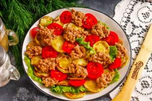 Салат из кабачков с тунцом Салат из кабачков с тунцом