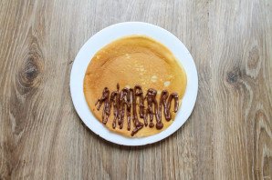 Блины с нутеллой и бананом Блины с нутеллой и бананом