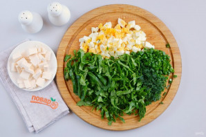 Суп из шпината с сыром