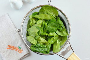 Суп из шпината с сыром