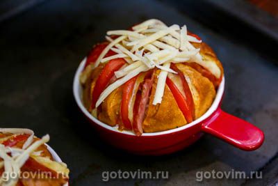 Булочки, фаршированные сыром и колбасой Булочки, фаршированные сыром и колбасой