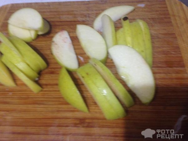 Рецепт: Печень куриная с яблоками - В моем исполнении. Рецепт: Печень куриная с яблоками - В моем исполнении.