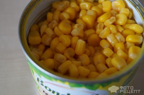 Рецепт: Салат с кукурузой - И с любимым авокадо. Рецепт: Салат с кукурузой - И с любимым авокадо.