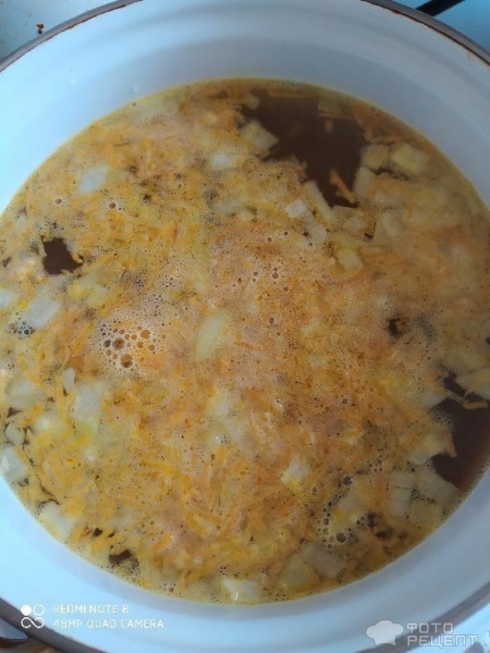 Рецепт: Сырный суп с курицей и шампиньонами - Со шпинатом Рецепт: Сырный суп с курицей и шампиньонами - Со шпинатом