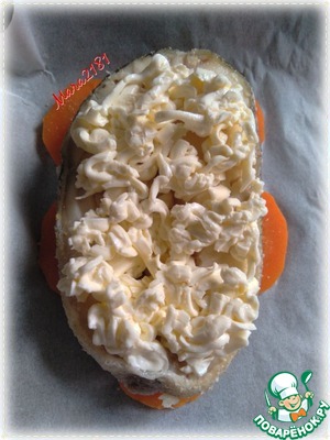 Запечённый стейк трески с морковью