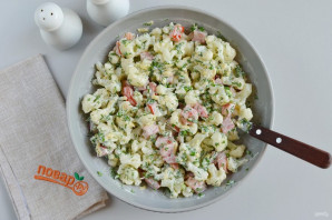 Салат с цветной капустой и сыром