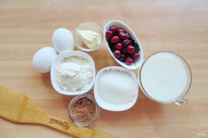 Пирог "Зебра" с вишней