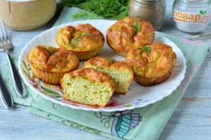 Творожные маффины с кабачком