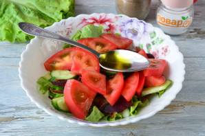 Салат с бастурмой