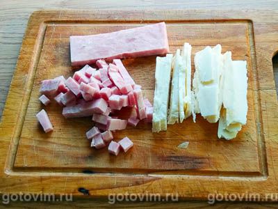 Цукини (или кабачки), запечённые с ветчиной и грибами Цукини (или кабачки), запечённые с ветчиной и грибами