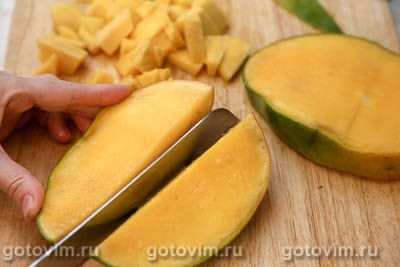 Варенье из клубники с манго на желатине