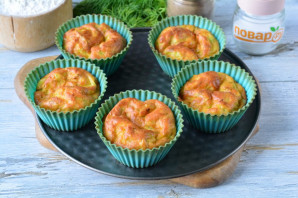 Творожные маффины с кабачком