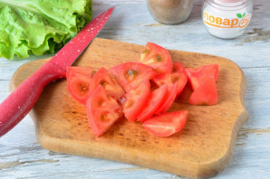 Салат с бастурмой