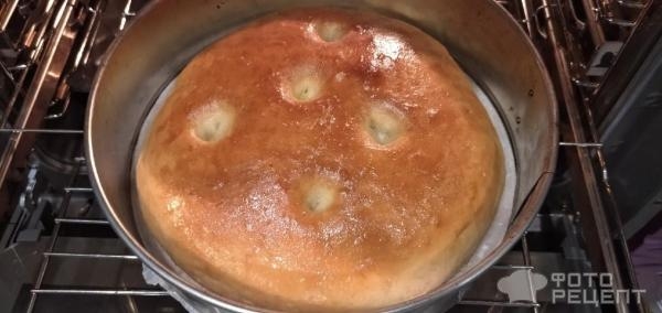 Рецепт: Круглый пшеничный хлеб - в духовке Рецепт: Круглый пшеничный хлеб - в духовке