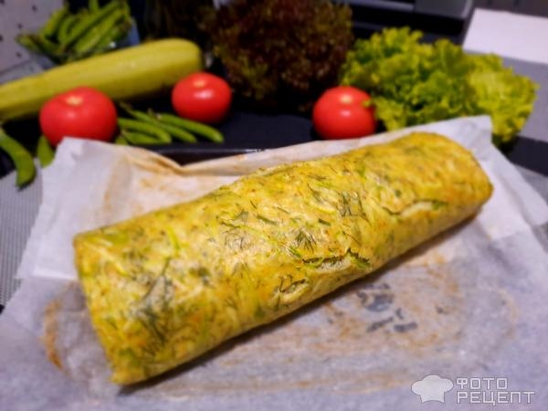 Рецепт: Рулет из кабачков - С начинкой на Ваш вкус!