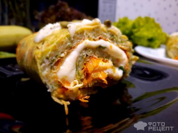 Рецепт: Рулет из кабачков — С начинкой на Ваш вкус! post thumbnail image